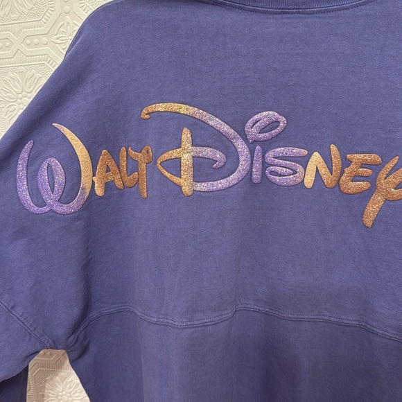Walt Disney World 50th Spirit Jersey Glitter Lilac Spirit Jersey Size L - Picture 7 of 8